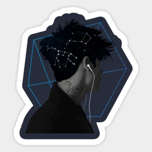 Lost in music Sticker